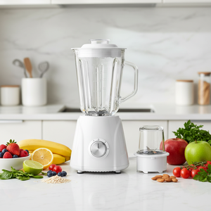 Mini Licuadora Portátil 2 en 1 de Vidrio, Electrodoméstico de Cocina de 2 Velocidades con Capacidad de 1.5L, Mezcladora de Frutas y Exprimidor - Product Image 2