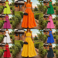 Vente en gros ensemble de robes deux pièces sexy couleur unie jupe à bretelles mi-taille courte décontractée pour les robes de soirée d'été pour femmes