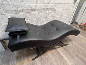 Multifunctional S-shaped Modern Synthetic Leather Nail Eyelash Beautification Bed for Beauty Salon Massage <b>Table</b> Salon Furniture - Product Image 1