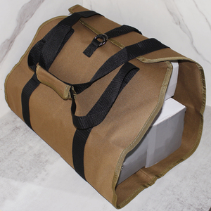CHRT Heavy Duty borsa per legna da ardere borsa per camino in tela cerata accessori per stufa fieno trasporto legna da ardere portalegna per il campeggio - Product Image 5