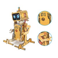 Kit de bricolage robotique, jouet éducatif, modèle de robotique, puzzle 3D en bois, assemblage mobile, contrôlé par la voix, kit d'expérimentation scientifique