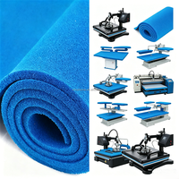 Tapis isolant pour presse à chaud pour machine d'impression numérique, silicone à cellules ouvertes haute densité, épaisseur et taille personnalisées pour la vente en gros