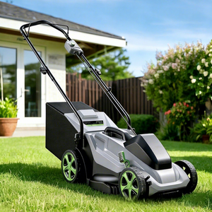 Tondeuse à gazon rechargeable à batterie lithium-ion avec sac de ramassage d'herbe, 40V, désherbeur et coupe-bordures - Product Image 2