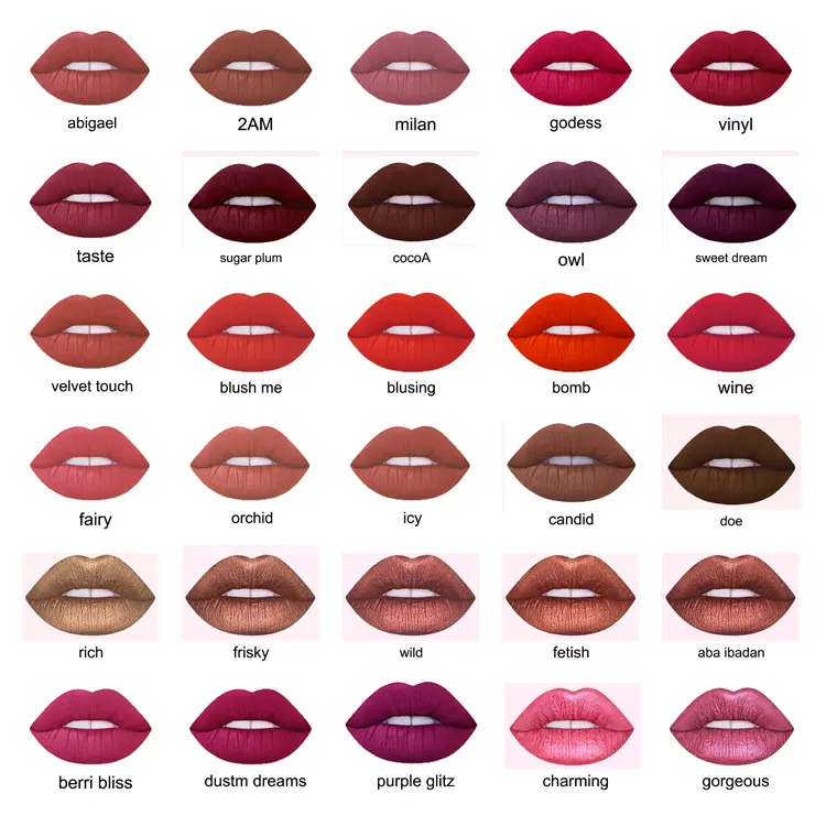 free samples matte vegan lipgloss liquid lipstick lip gloss private label beauty makeup