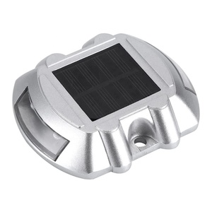 Luces Solares de Alta Luminosidad para Exteriores, 6 LED, Luz de Señalización Vial, Resistente al Agua, Luz de Calle Tipo Ojo de Gato - Product Image 1