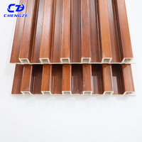 Panneau mural 3D rainuré en WPC couleur personnalisée, panneau décoratif intérieur en bois, panneau mural en PVC