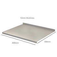 XR prix usine plateau en métal multifonctionnel de qualité alimentaire 304SUS en stock panneau de pétrissage de pâte antiadhésive avec deux bords pliables