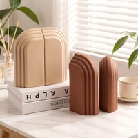 Support de Livre Géométrique Nordique Minimaliste Moderne, Statue en Résine, Ornement Décoratif pour Maison, Bureau de Ventes, Bureau, Salon
