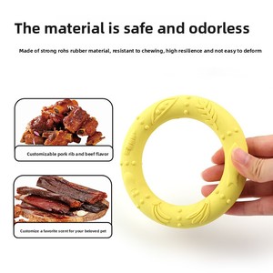 Anneau à mâcher pour chien en silicone de qualité alimentaire, jouet indestructible pour la dentition, anneau d'entraînement interactif pour chien de grande race, Golden Retriever - Product Image 3