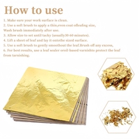 Keep Smiling Rose Silver Gold Leaf Sheets Feuilles de feuille d'or 3 couleurs Feuilles de feuille d'or pour bricolage Artisanat Décor Peinture Ongles