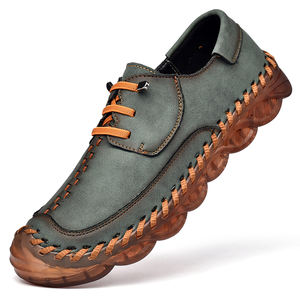 รองเท้าลำลองแฟชั่นสุดเท่สำหรับผู้ชาย, รองเท้าทำมือไมโครไฟเบอร์เนื้อนุ่มทนทาน - Product Image 6