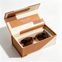 Boîtes en papier personnalisées avec logo imprimé pour lunettes de soleil, emballage de luxe pour cadeaux, souvenirs de fête, présentation et objets de collection
