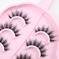 Faux cils réalistes de style occidental, volumineux, recourbés, à une seule bande, longs