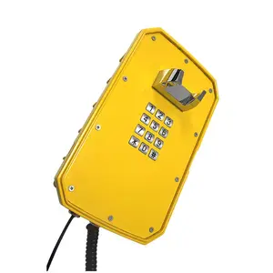 هاتف الطوارئ الصناعي المضاد للماء بمعيار IP 67 للاتصالات عبر الهاتف بمعيار Voip للأماكن الخارجية والمباني