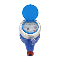 DN15 Brass Plastic Digital Mechanical Multi-Jet Cold Water Prepaid Water Meter IP65 OEM