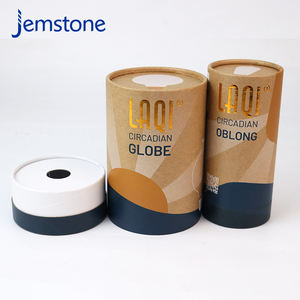 Custom Design Eco Friendly Bulb Cardboard <b>Tube</b> Packaging Premium Paper <b>Tube</b> Cylinder Box with Gold Stamping Logo and Paper Inlay - Product Image 5