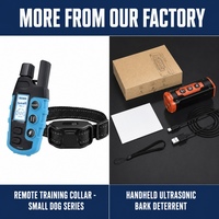 Collier de dressage pour chien rechargeable, étanche IPX7, approuvé CE FCC, portée 1600M, dispositif anti-aboiement électrique, OEM