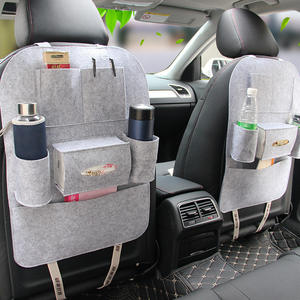Organisateur de siège arrière de voiture portable Aikun, sac de rangement multifonctionnel en feutre de haute qualité avec 1 à 3 compartiments, lavable pour la banquette arrière - Product Image 3