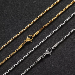 Chaîne en acier inoxydable de 2 mm, bijoux hip-hop avec chaîne en acier inoxydable plaqué sous vide, chaîne de clavicule Tanjing Fashion - Product Image 1