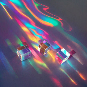 Prisma de Cristal Óptico Brillante de Seis Caras, Cubo X, Poliédrico, de Alta Precisión, con Revestimiento de Color - Product Image 1