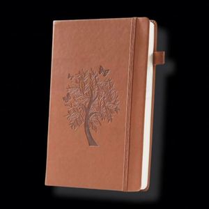 2025 Custom Whole <b>Book</b> Hard Leather Journal Planner PU Leather Diary Note <b>Book</b> Notebook with Stickers - Product Image 6