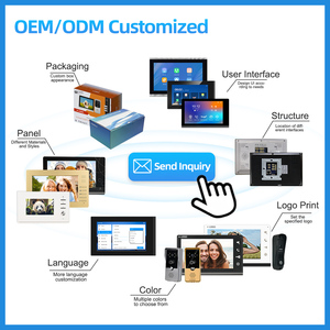 Oem/odm מפעל וידאו אינטרקום מערכת קווית וידאו דלת טלפון tuya דלת מצלמה וילה בניין אינטרקום אבטחה בית אינטרקום - Product Image 4