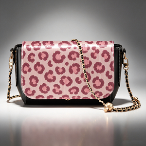 Bolso Bandolera de Piel Sintética con Estampado Floral y Solapa Personalizado para Mujer, Bolso de Hombro con Cadena, Venta al por Mayor OEM - Product Image 1