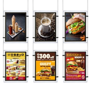 A3 A4 <b>Led</b> Advertising Light Box Real Estate Window Hanging Crystal Acrylic Waterproof Eco-friendly Customizable Color - Product Image 1