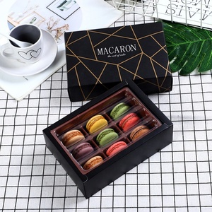 Wholesale Exquisite Cookie Packaging <b>Box</b> Macaroon <b>Box</b> for 6 Pieces 9 Pieces 12 Pieces - Product Image 2
