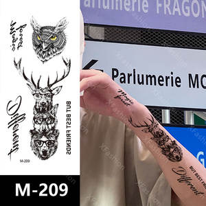 Autocollants de <span class=keywords><strong>Tatouage</strong></span> Temporaires 90X190mm Aigle Éléphant Tigre Loup Corps Bras Transfert d'Eau Autocollants de <span class=keywords><strong>Tatouage</strong></span> Étanches Personnalisés - Product Image 5