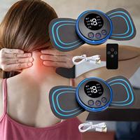 Masseur électrique pour le cou Soulager la fatigue Relaxation complète du corps Patch de massage cervical musculaire sans fil pour les jambes, le cou et les bras