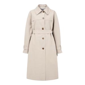 Giacca di abbigliamento più recente in <span class=keywords><strong>cotone</strong></span> ODM/OEM moda bianca fibbie lunghe di lusso in lana su misura Trench abbigliamento da donna - Product Image 3