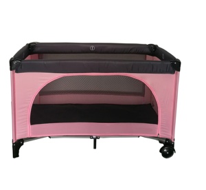 . Grande entrée <span class=keywords><strong>Lit</strong></span> de voyage pour <span class=keywords><strong>bébé</strong></span> Parc bleu foncé pour enfants Parc pour nouveau-né Parc de jeu rose avec roues Meubles pour enfants bon marché Offre Spéciale - Product Image 4