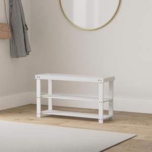 Zapatero de bambú personalizado, estante de almacenamiento organizador de zapatos de 3 niveles para entrada, sala de estar, Zapatero de madera - Product Image 5