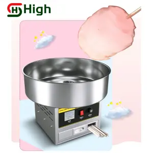 Commercial Electric/Gas Cotton Candy Floss Machine With Cart/Trolley Stainless Steel Candy Floss Maker