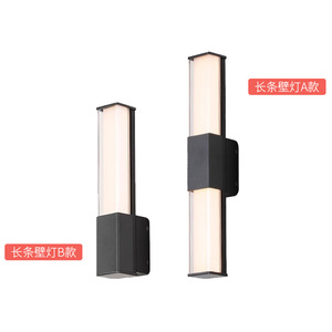 Luz LED de tira para exteriores, impermeable, de aluminio, luz blanca cálida/neutra para patio, puerta, pilar, balcón, pasillo, villa - Product Image 1