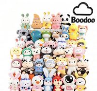Mesin Cakar Boneka Mini 20-25cm, Mesin Vending Mainan Plush, Mesin Cakar Boneka Kapas PP 7 Inch, Gantungan Kunci Boneka Hewan Isi Kapas