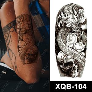 Tatuaje de dragón temporal falso <span class=keywords><strong>para</strong></span> hombres y mujeres, <span class=keywords><strong>tatuajes</strong></span> de alta calidad con diseño Tribal, transferencia al agua - Product Image 5