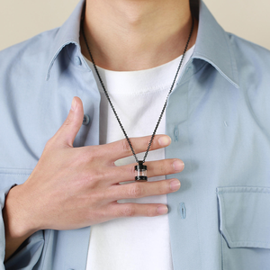 Kalung Rantai Baja Anti Karat Klasik Nostalgia untuk Anak dengan Liontin Abu Transparan Kaca yang Dapat Dibuka-Hadiah - Product Image 6