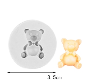 Mini oso <span class=keywords><strong>de</strong></span> peluche hecho a mano resina <span class=keywords><strong>de</strong></span> cristal moldes <span class=keywords><strong>de</strong></span> silicona DIY <span class=keywords><strong>chocolate</strong></span> hornear Fondant pastel <span class=keywords><strong>molde</strong></span> - Product Image 4