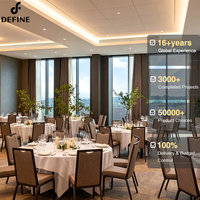 Ensemble de meubles en cuir sur mesure pour hôtel, restaurant, café moderne, salle à manger commerciale, ensemble complet de table et de chaises