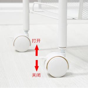 Nouvelle <span class=keywords><strong>cuisine</strong></span> fer étagère de rangement organisateur étagère chambre salle de bain étagère de rangement avec roues stockage Mobile pour livres jouets épicerie - Product Image 6