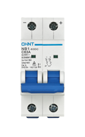 Disjoncteur à boîtier moulé (MCB) CHINT NB1-63DC DC, interrupteur de sécurité 10KA, courbe BCD, courant nominal 1-63A, industriel, 50/60Hz, rail DIN