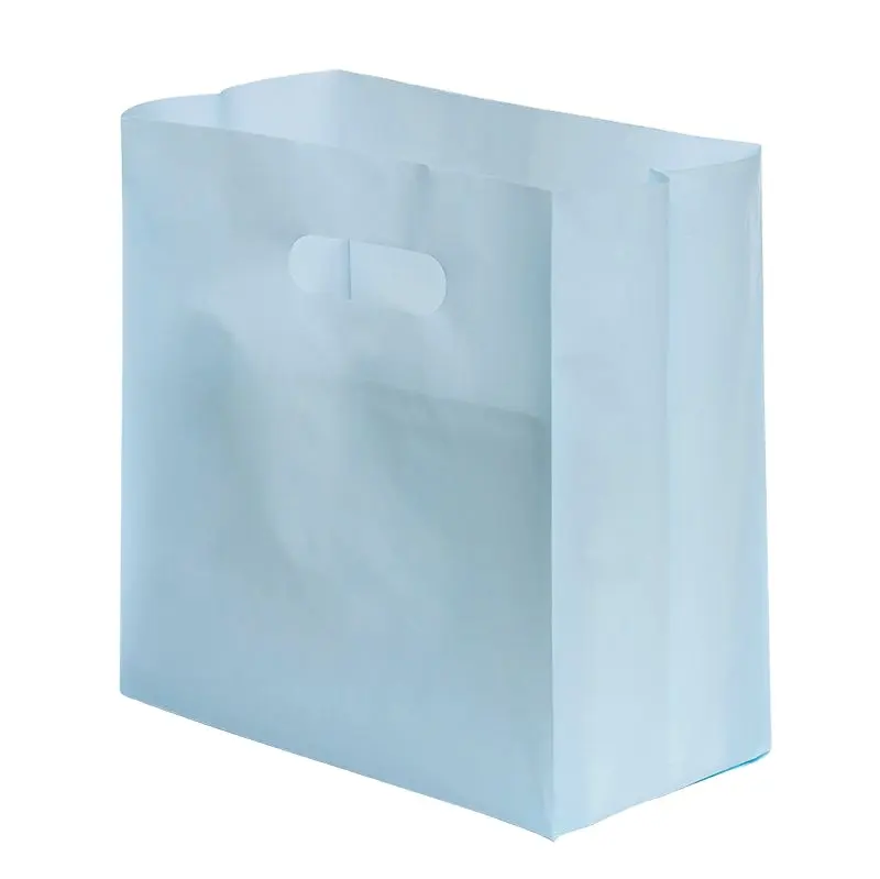 Pure White Gift Bag White Card Paper Tote Bag Cross Border Clothing Custom Plastic Bags