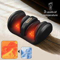 Masseur de pieds automatique portable vibrant à chaleur profonde, machine à pétrissage, soulagement du pied, du mollet et des jambes, appareil de massage Shiatsu