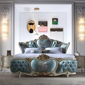 Modern Classical King Size Wooden <strong>Bed</strong> with Stool | Elegant Bedroom Furniture Set | <strong>Latest</strong> <strong>Design</strong> Trends for Home Villa - Product Image 5