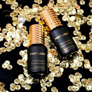 Pinky Leem Custom Private Label Oderles No Burn 180 Days Eye Lash <b>Glue</b> 6-8 Weeks Long Lasting Strong Premium Lash <b>Glue</b> - Product Image 2