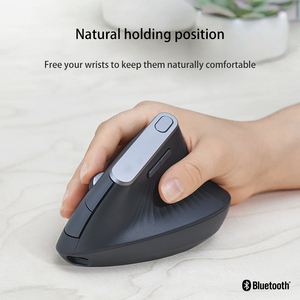 Modo BT dual Ergonómico RGB Ratón inalámbrico <span class=keywords><strong>vertical</strong></span> Tipo-c Carga USB 2,4G Ratón óptico para oficina de computadora portátil - Product Image 3