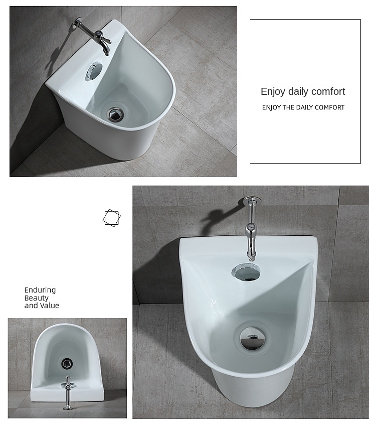 Sanitary ware factory direct sales ceramic mop pool automatic sewage balcony mop sink mop basin