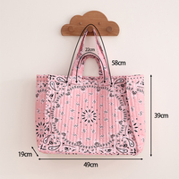 Sac fourre-tout brodé avec logo Paisley, grande capacité, style western, sac à main de cowgirl, sac à main de style campagnard